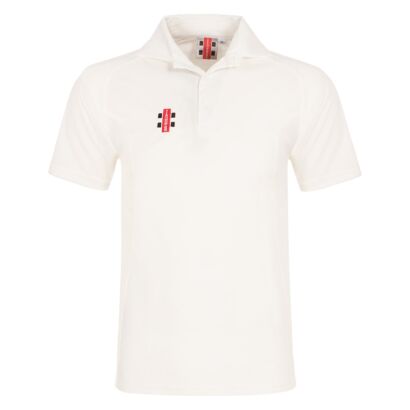 Junior Moisture Management Cricket Short Sleeve Shirt